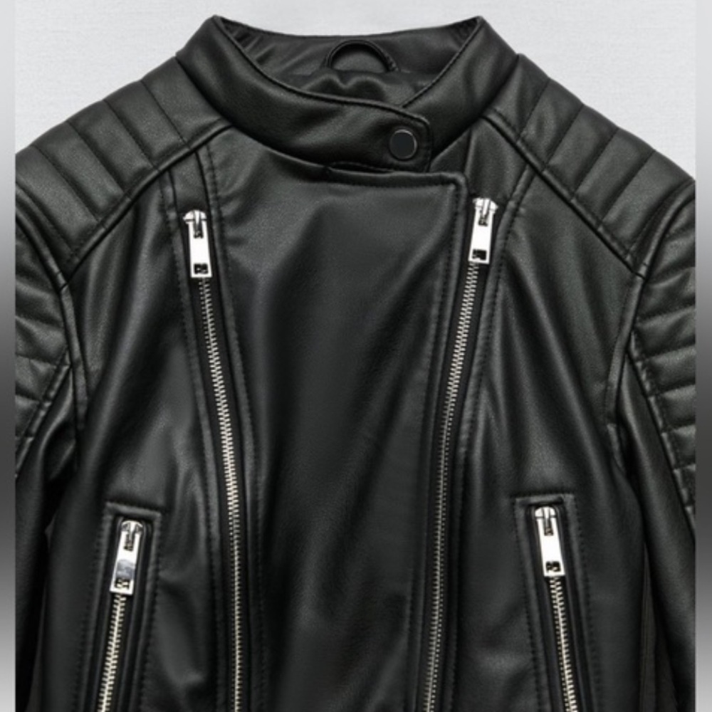 Zara Faux Leather Jacket - Picture 4 of 5